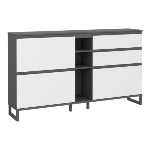 Szafka na buty z szufladami Grafit/Secret Grey